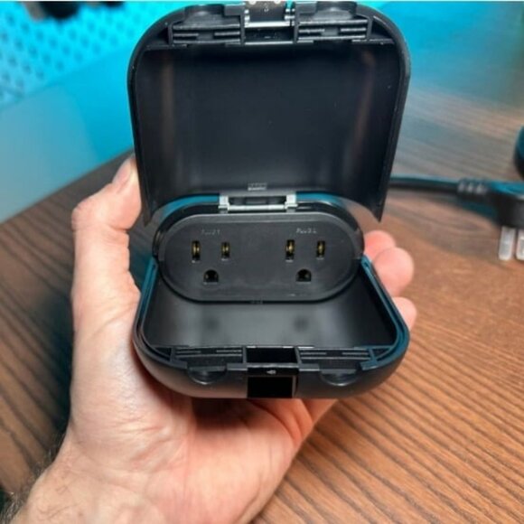 Outdoor Smart Plug Waterproof IP66, WiFi Plug with 2 Individually Sockets - Picture 2 of 2